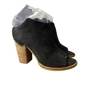 Dolce Vita Suede Open Toe Chunky Boots Sz 6